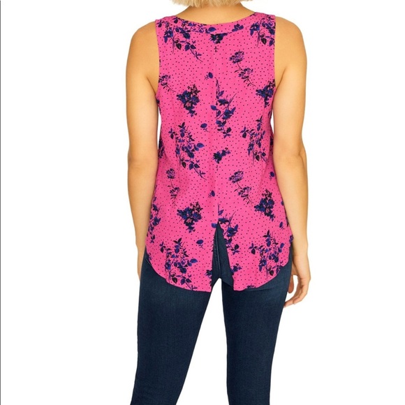 REVOLVE Sanctuary Pink Floral Split Back Top - Picture 2 of 7